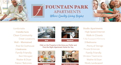 Desktop Screenshot of fountainparkapartments.com